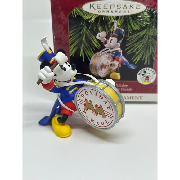 Vintage 1997 Hallmark Keepsake Mickey Mouse Drummer 2.75" Christmas Ornament USA - Picture 2 of 5